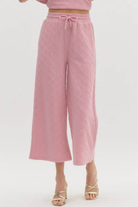 Entro - Women's Diamond Textured Pants