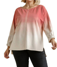Umgee - Ombre Raglan Top