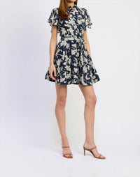 En Saison Madeline Mini Dress in navy - women's dress - alternate view