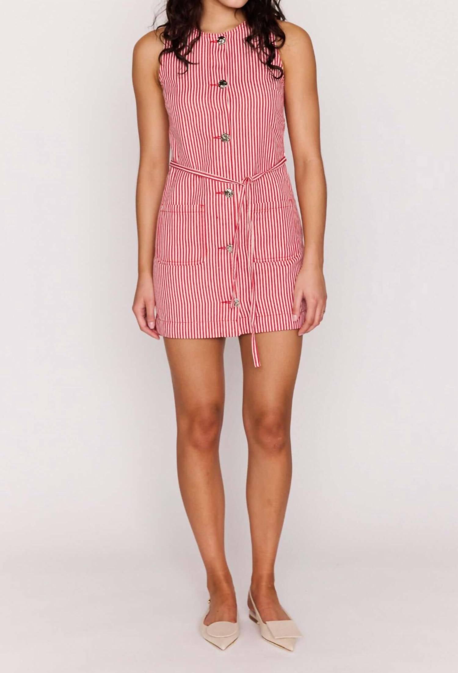 Minkpink - Freya Stripe Shift Dress