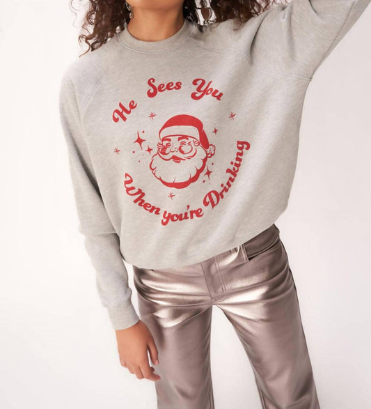 Project Social T - He Sees You Holiday Sweatshirt