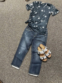 Vocal Apparel - Women's Short Sleeve Sun And Moon Top