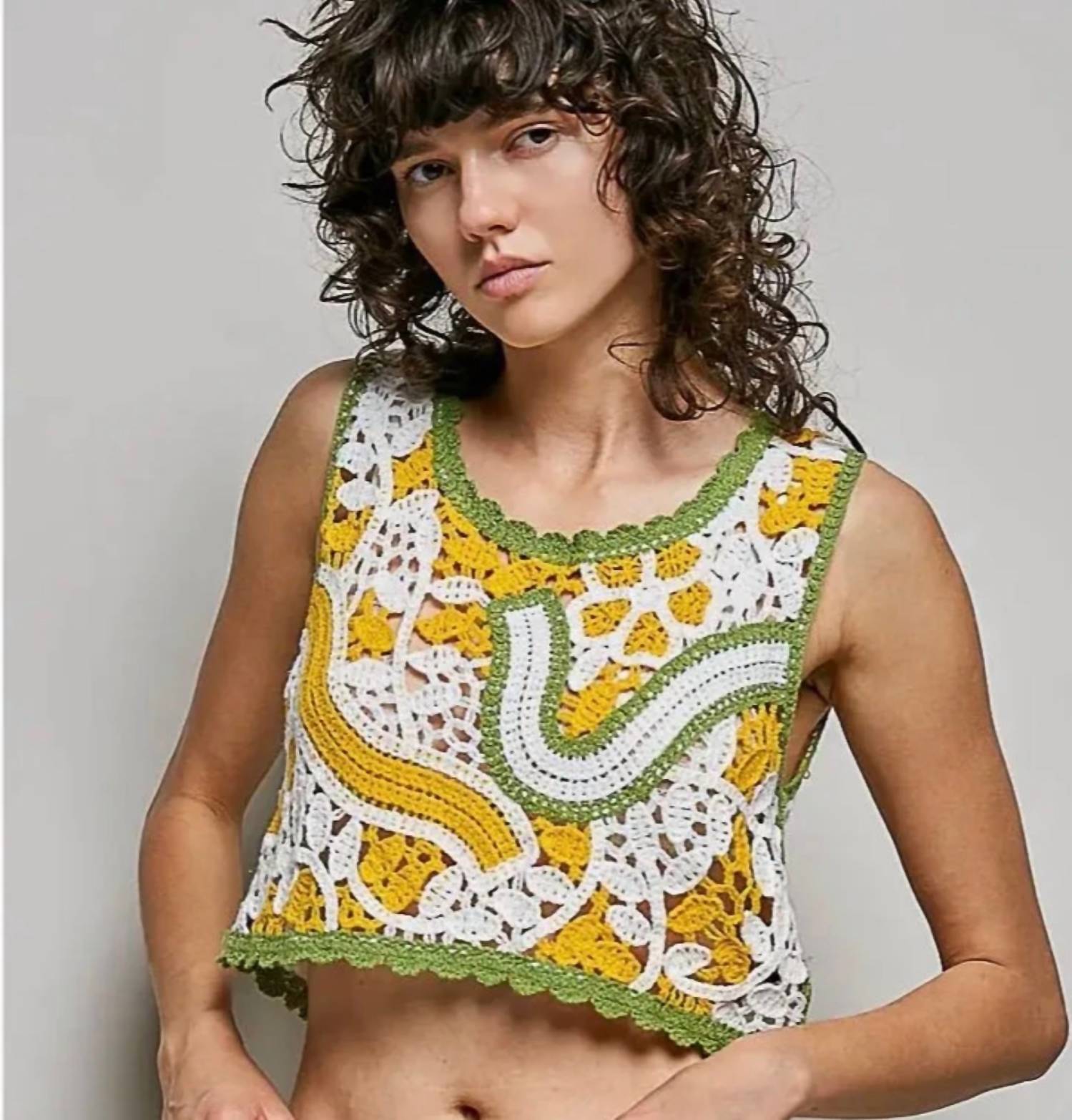 Pol - Sleeveless Crop Top