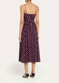 Cinq A Sept - Women Madga Drop-Waist Camille Polka Dot Midi Dress