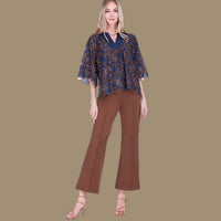 Jade - Horseshoe Neck Embroidered Lace Top