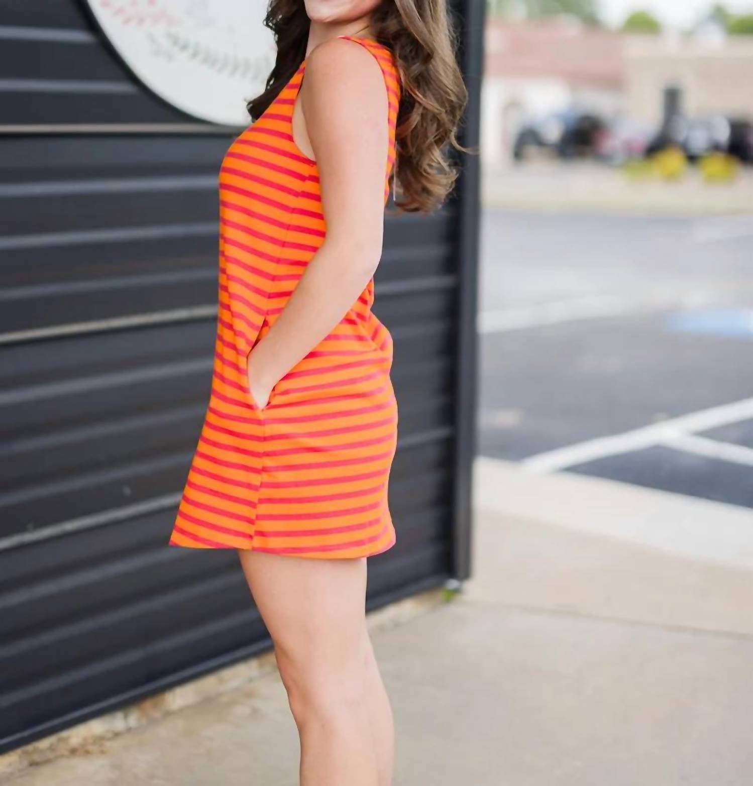 Day + Moon - Women's Zinnia Stripe Shift Mini Dress