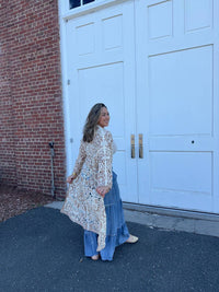 Pol - Long Sleeve Open Front Long Cardigan