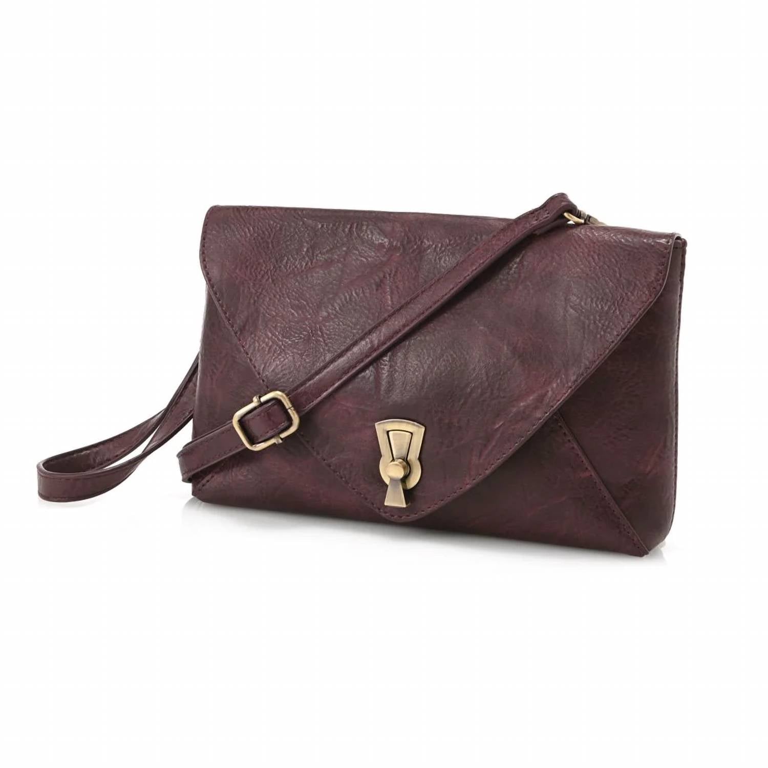 Joy Susan - Women's Claudia Keyhole Turnlock Convertible Envelope Bag