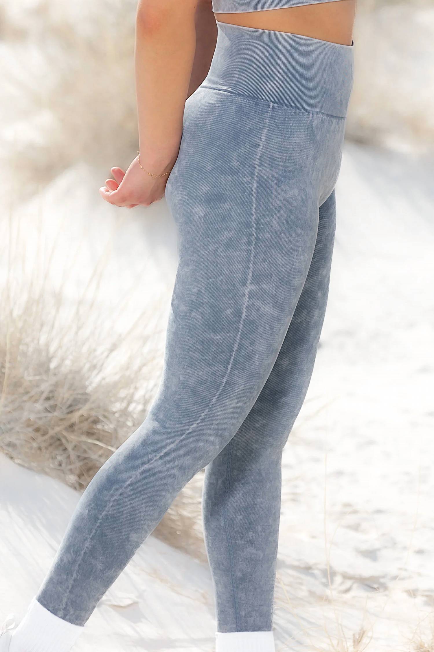 Navano - Acid Wash Seamless Leggings