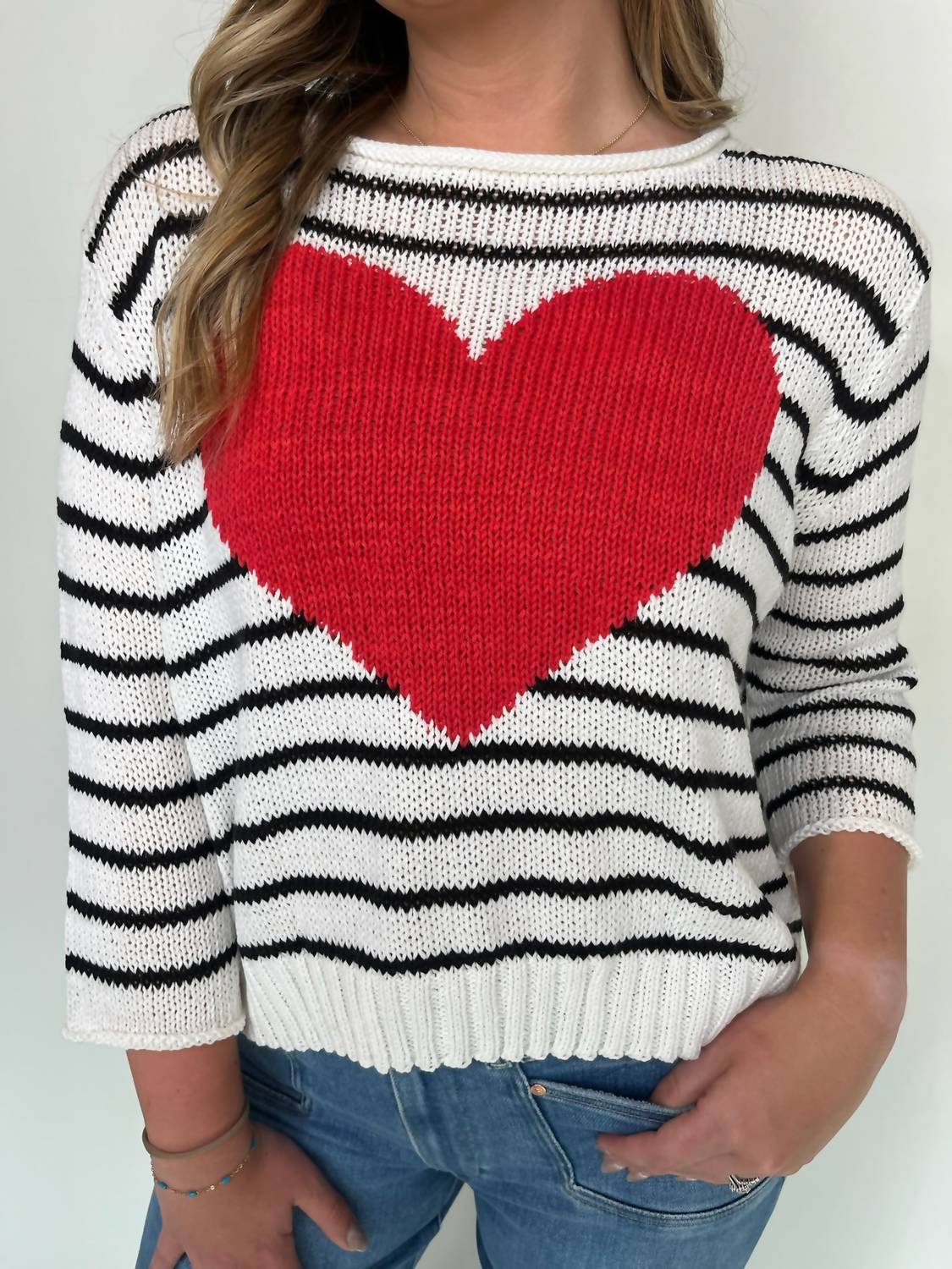 Wooden Ships - Amelie Heart Sweater