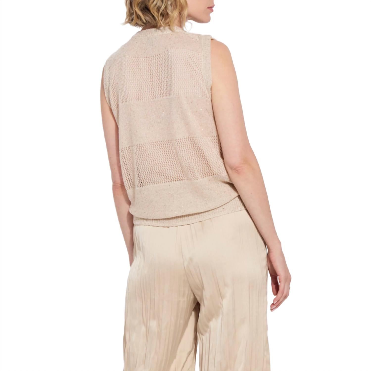 Lysse - Sequined V-Neck Shell