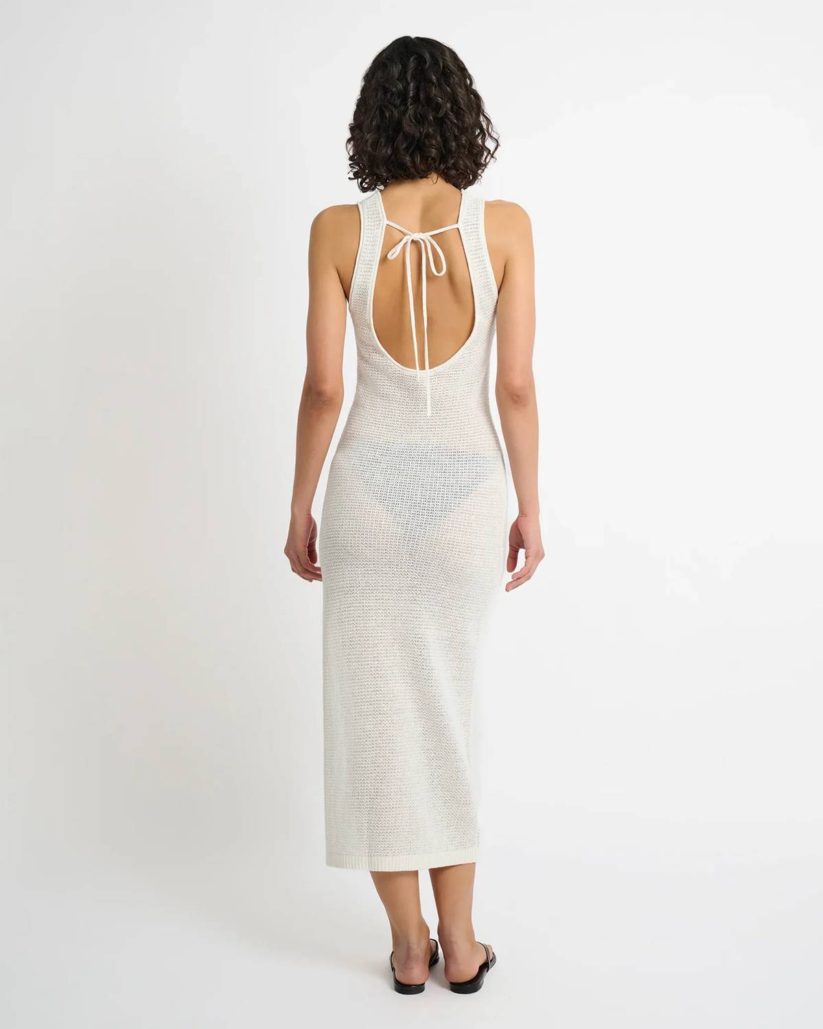 Onia - Linen Knit Scoop Back Maxi Dress