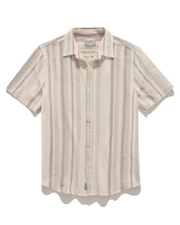 Flags & Anthem - Orleans Sleeve Short Stripe Textured Shirt