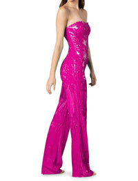 Dress The Population - Andy Sequin Strapless Jumpsuit
