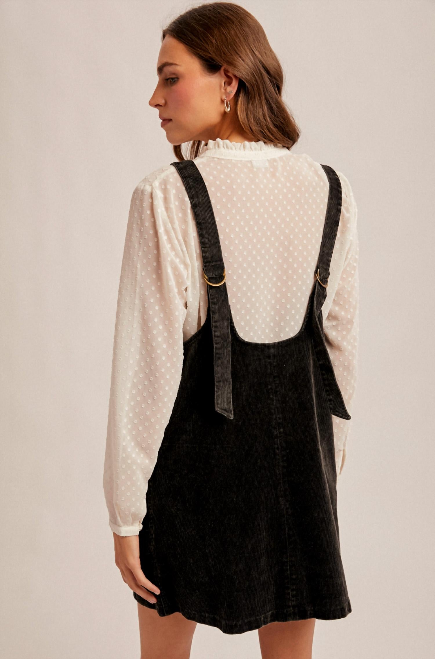 Hem & Thread - Courduroy Pinafore Overall Dress