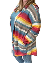 Heimish Usa - Stripe Hooded Top