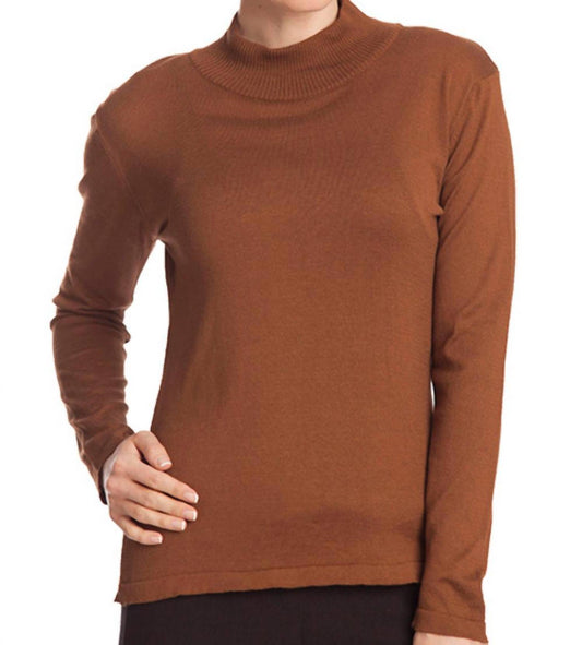 Long Sleeve Mock Neck Pullover