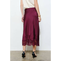 Ina Fashion - Lace Hem Midi Skirt