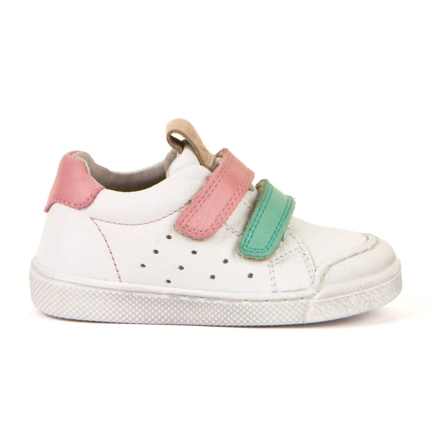 Froddo Girls Rosario Velcro Shoes in white pink - kids' sneaker