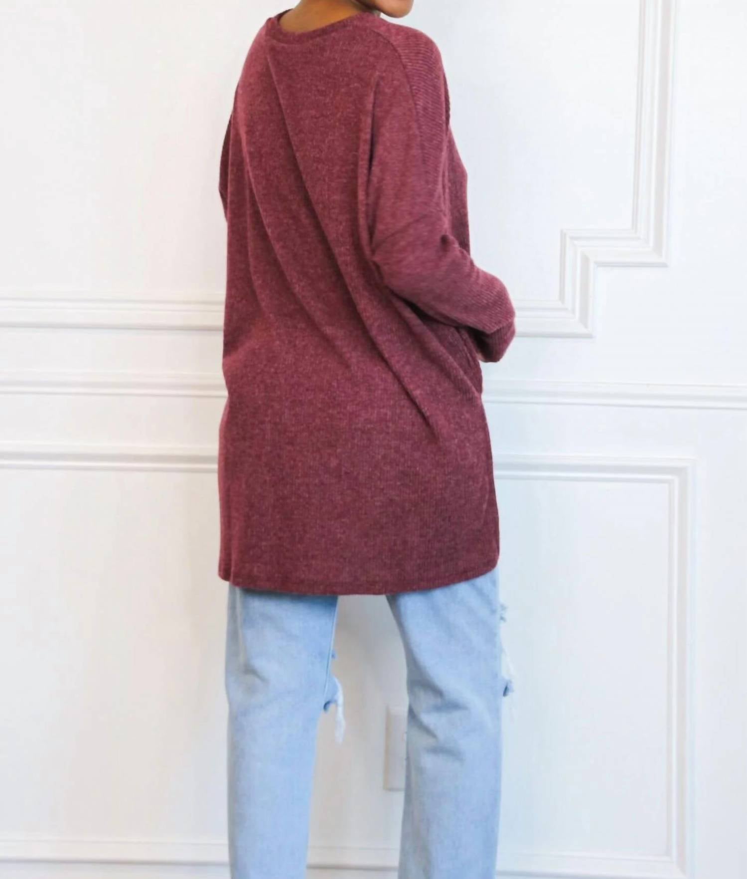 Zenana - Comfy Every Day Ribbed Oversized Lightweight Sweater