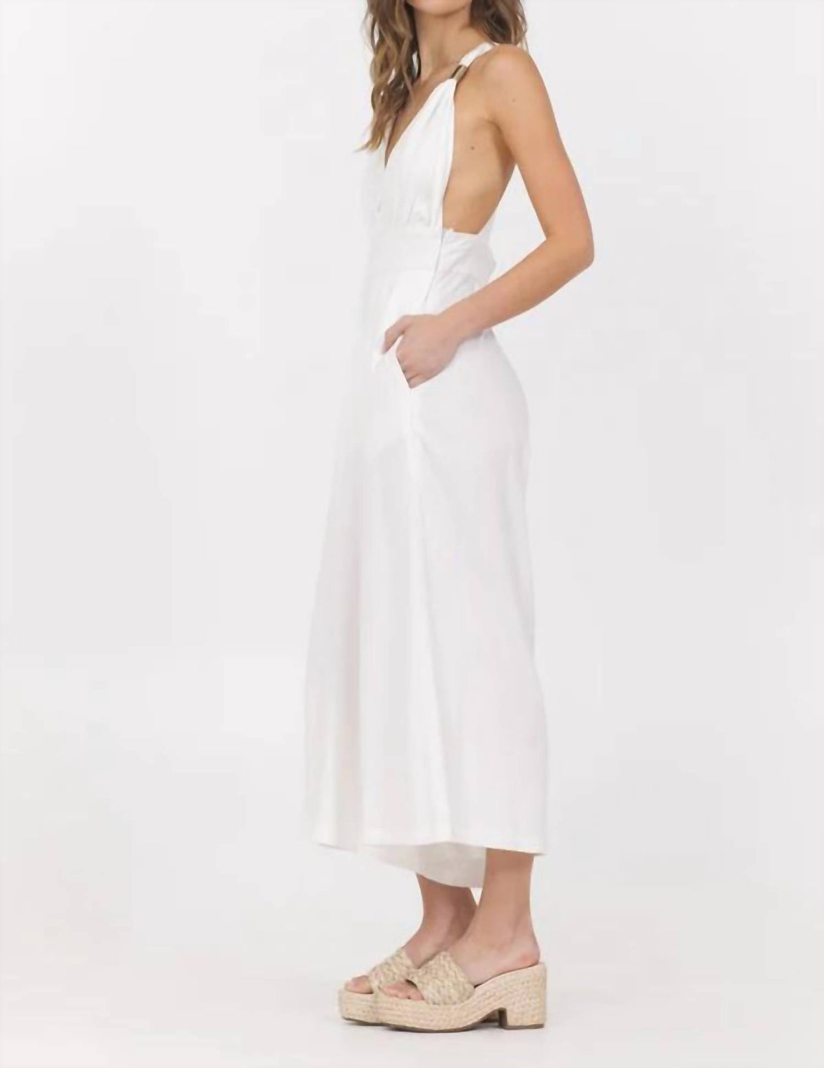Vintage Havana - Salt And Sun Linen Jumpsuit