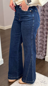DEAR JOHN DENIM Fiona Split Hem Jeans in belvue - women's jeans - alternate view