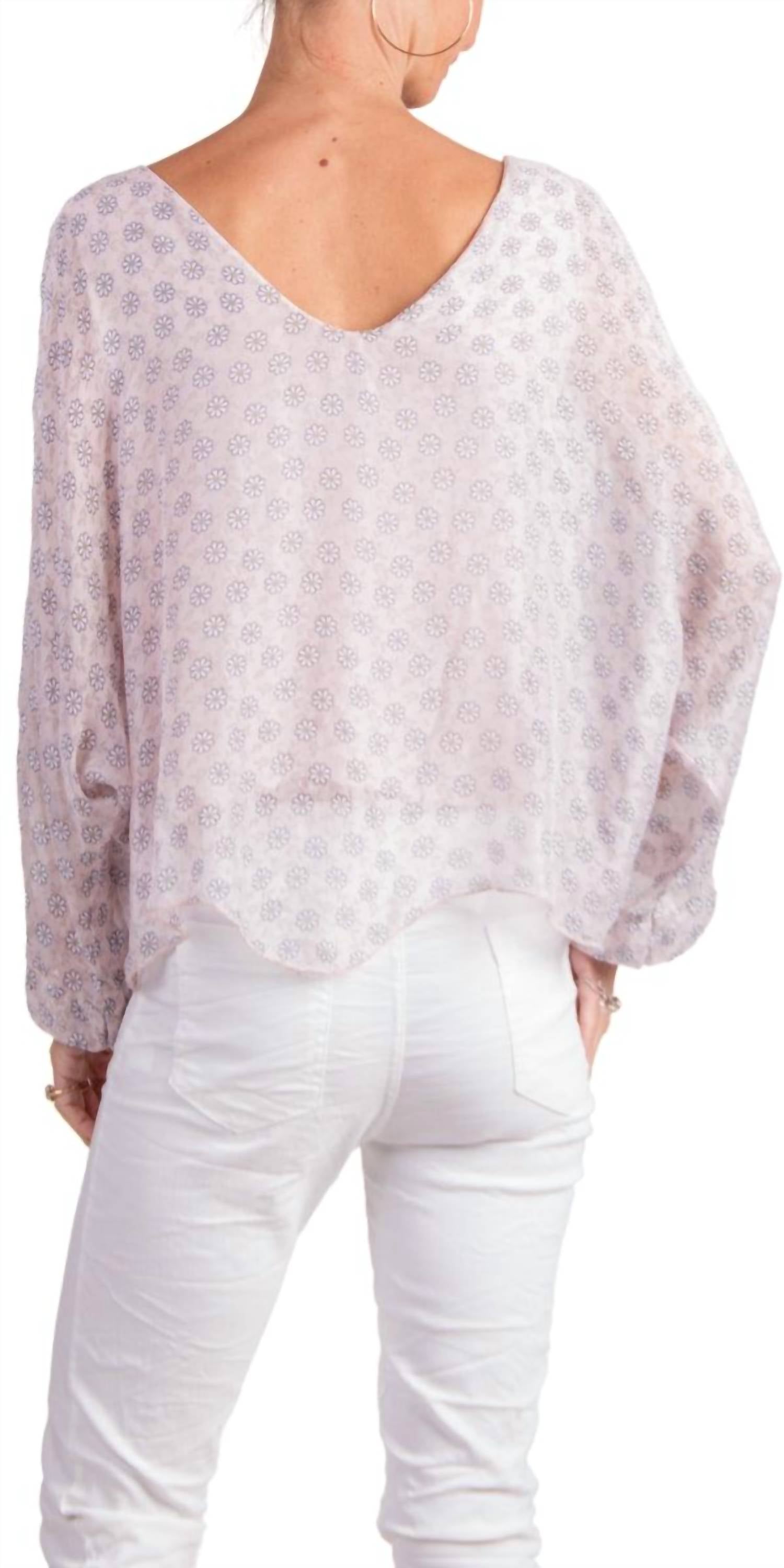 Gigi Moda - Daisy Print Isabetta V-neck Top
