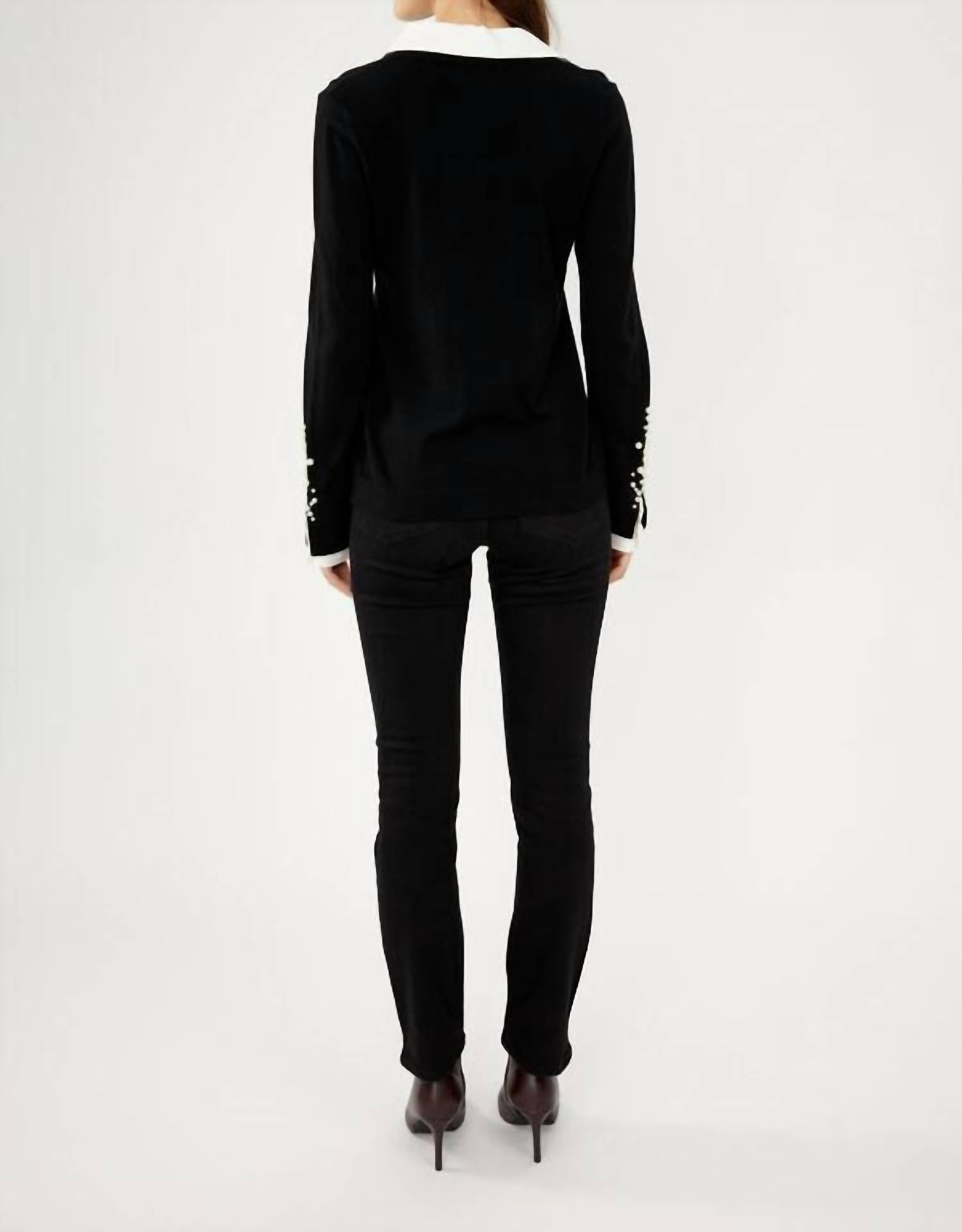 Frank Lyman - Women's Pearl Trim Sweater