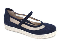 Beautifeel Women's Sher Slip-on Shoes in navy blue nude mesh - women's sandal - detail view