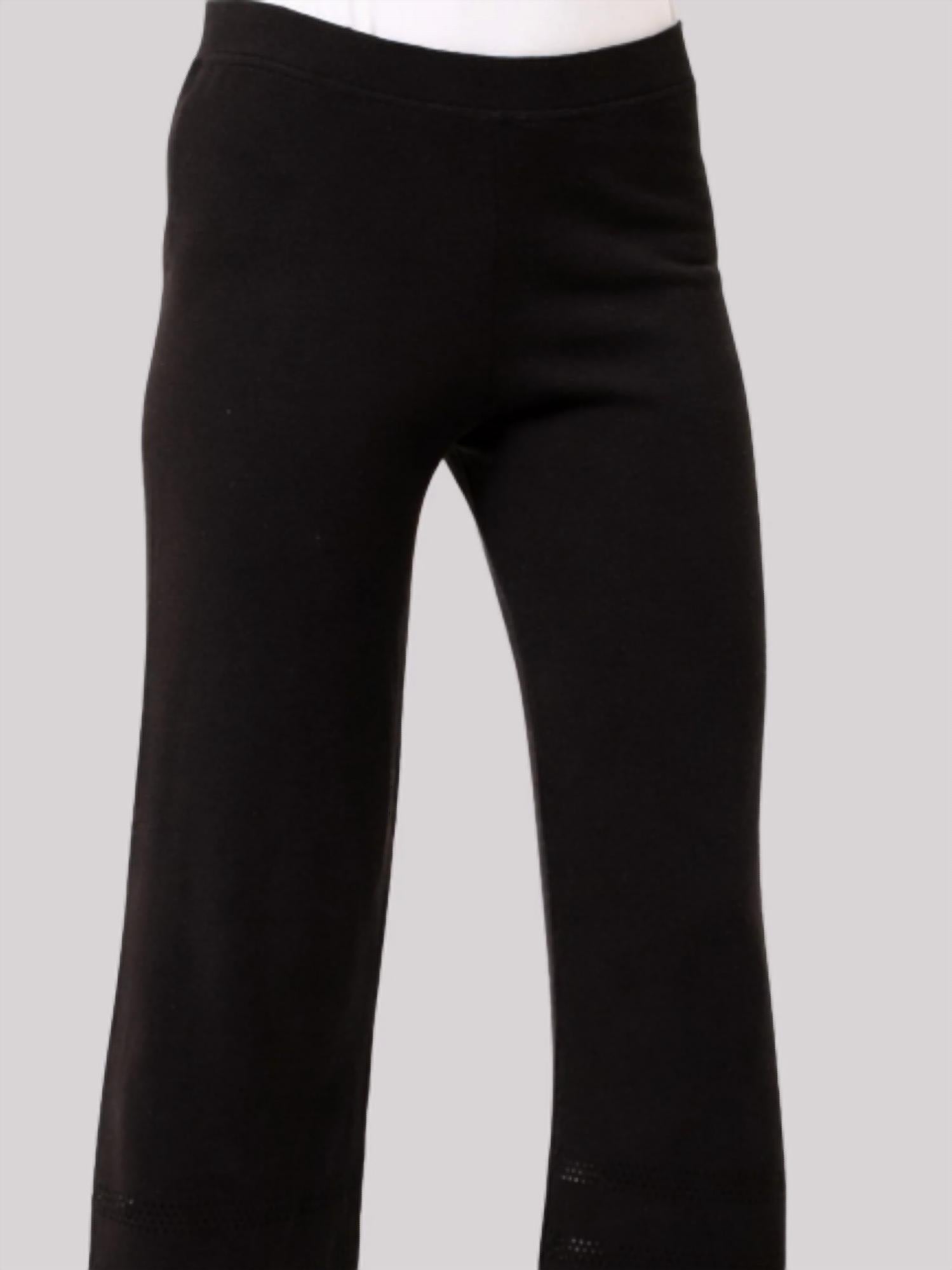 Angel Apparel - Crochet Inset Knit Pants