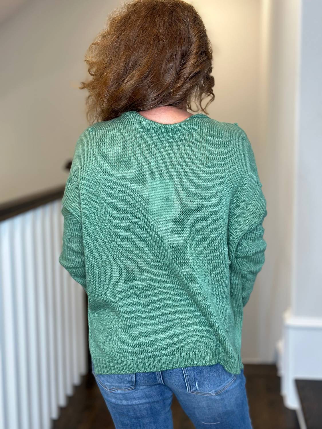 Wooden Ships - Mini Popcorn V Neck Lightweight Sweater