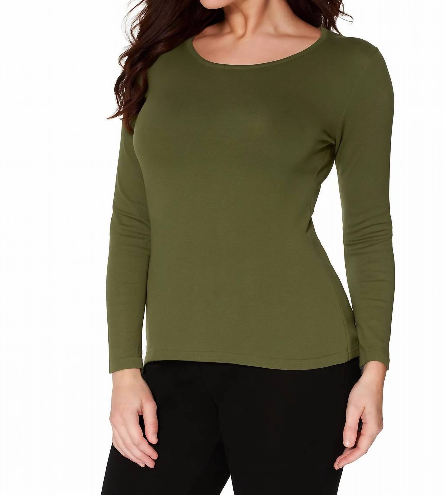 Angel Apparel - Long Sleeve Scoop Neck Tee