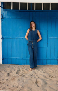 Z Supply DAYCATION DENIM PANT in blue - women's pants - alternate view