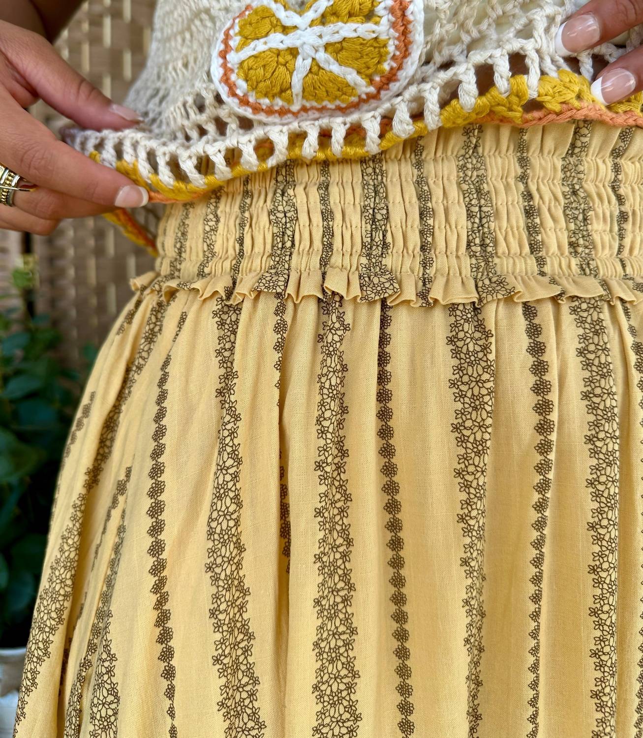 Mittoshop - Take Me To The Rodeo Honey Maxi Skirt