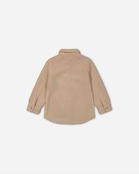 Deux Par Deux - Kids' Flap Pocket Sherpa Shacket