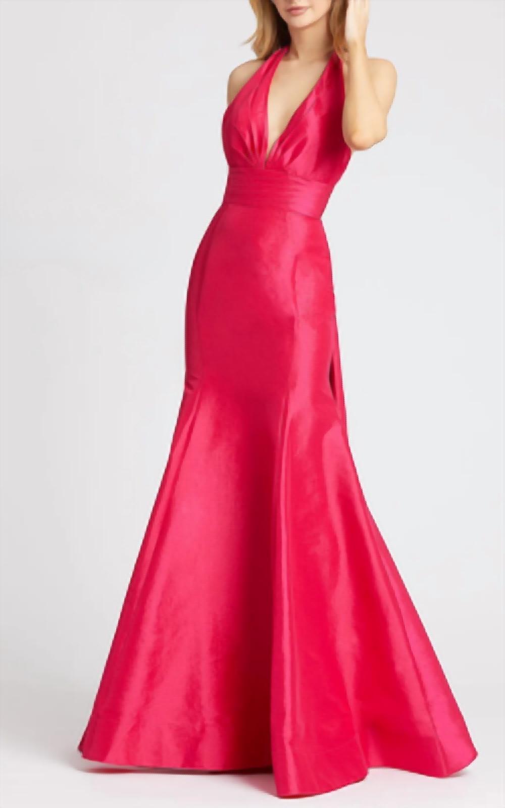 Mac Duggal - Taffeta Halter Gown