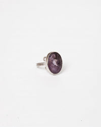 Avenue Chic Amethyst Oval Ring in silver - women's jewelry