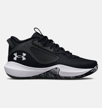 UNDER ARMOUR Men's Lockdown 6 Basketball Shoes in black white - men's sneaker