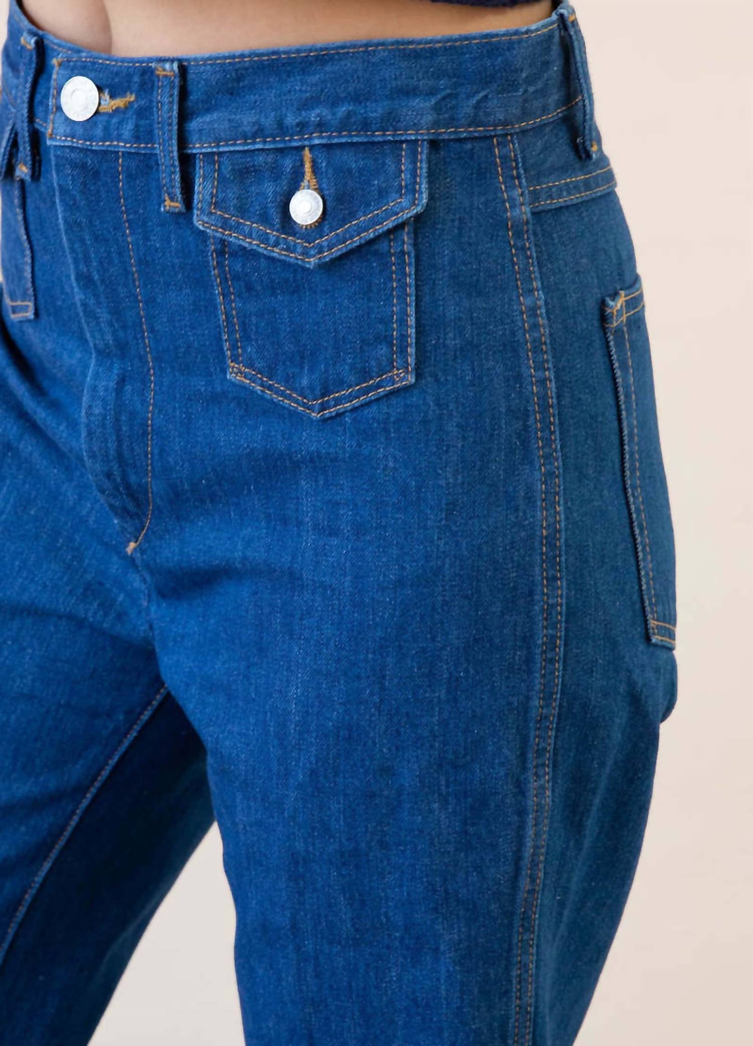Re/Done - 7os Pocket Wide Leg Jeans