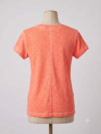 Elliott Lauren - V-neck Short Sleeve V Front Tee