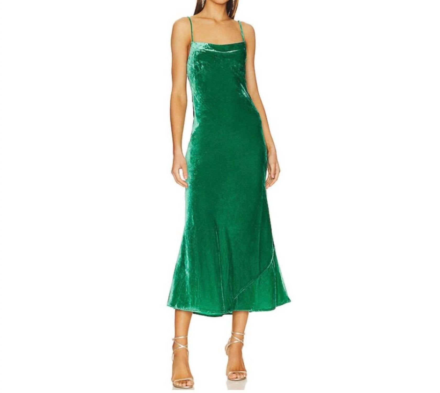 Rhode - Jemima Velvet Slip Style Maxi Dress