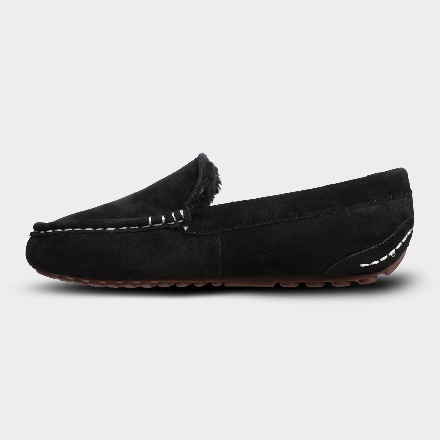 Lamo Women's Callie Slip-on Moccasin in black - women's shoe - view 4