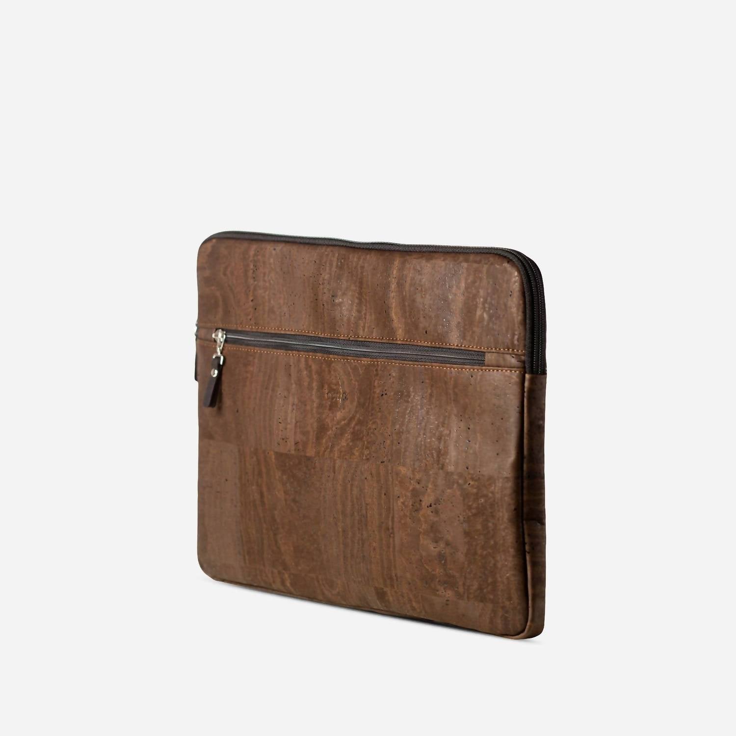 Corkor Unisex Laptop Sleeve With Pocket in brown - women's bag - view 4
