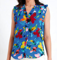 Go By Go Silk - Go Ruffle Me Up Blouse