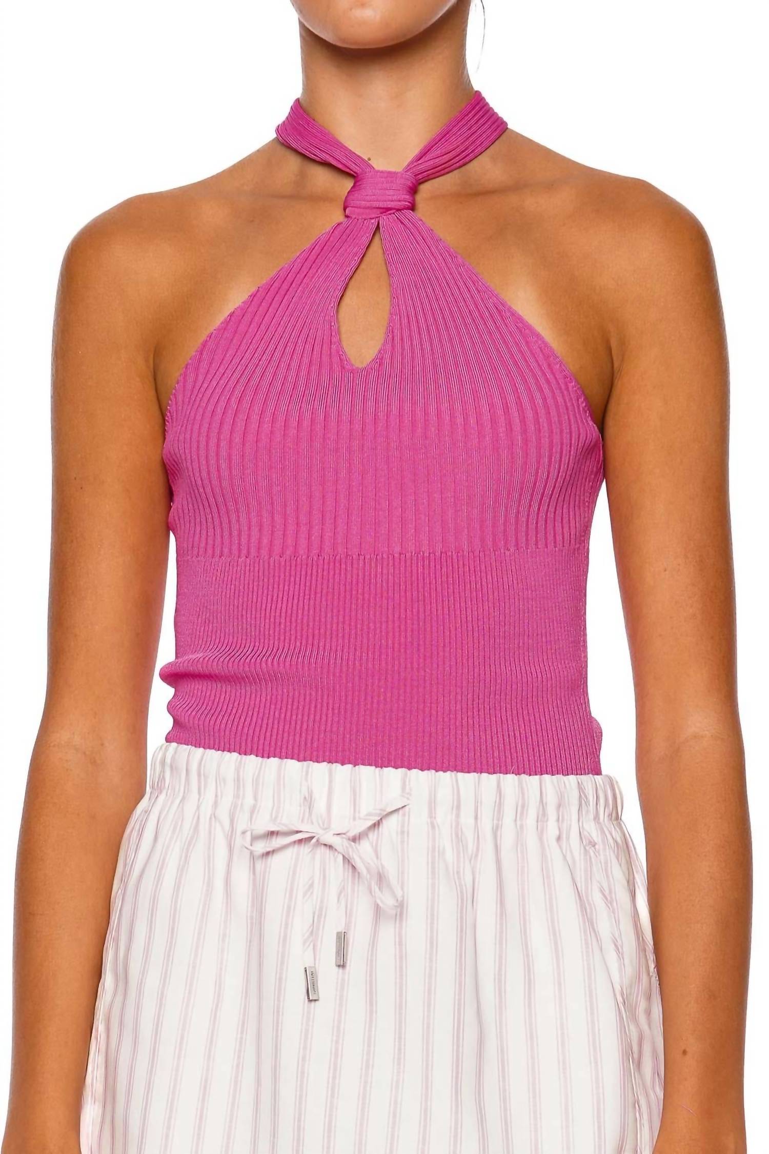 Simkhai - Andrea Knit Halter Tank Top