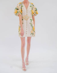 Farm Rio - Puffy Sleeve Mini Dress