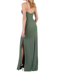 Sorella Vita - Simple Long Chiffon Bridesmaid Dress with Spaghetti Straps