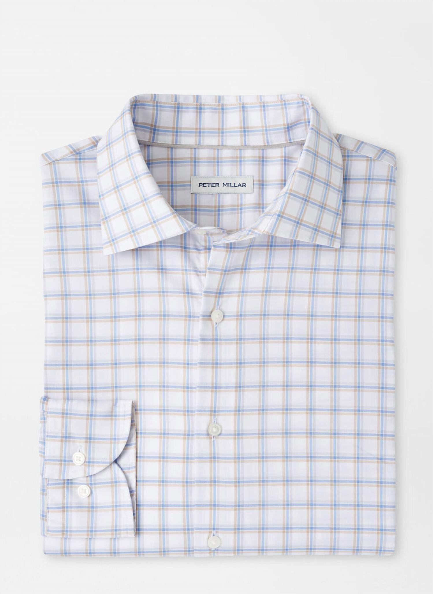 PETER MILLAR Lenox Crown Lite Cotton Stretch Shirt in white - men's shirt - view 4
