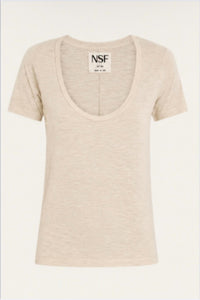 Nsf - Tally Short Sleeve Fitted U Neck T-Shirt