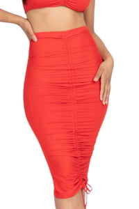 Capella - Savage Tube Top And Midi Skirt Set